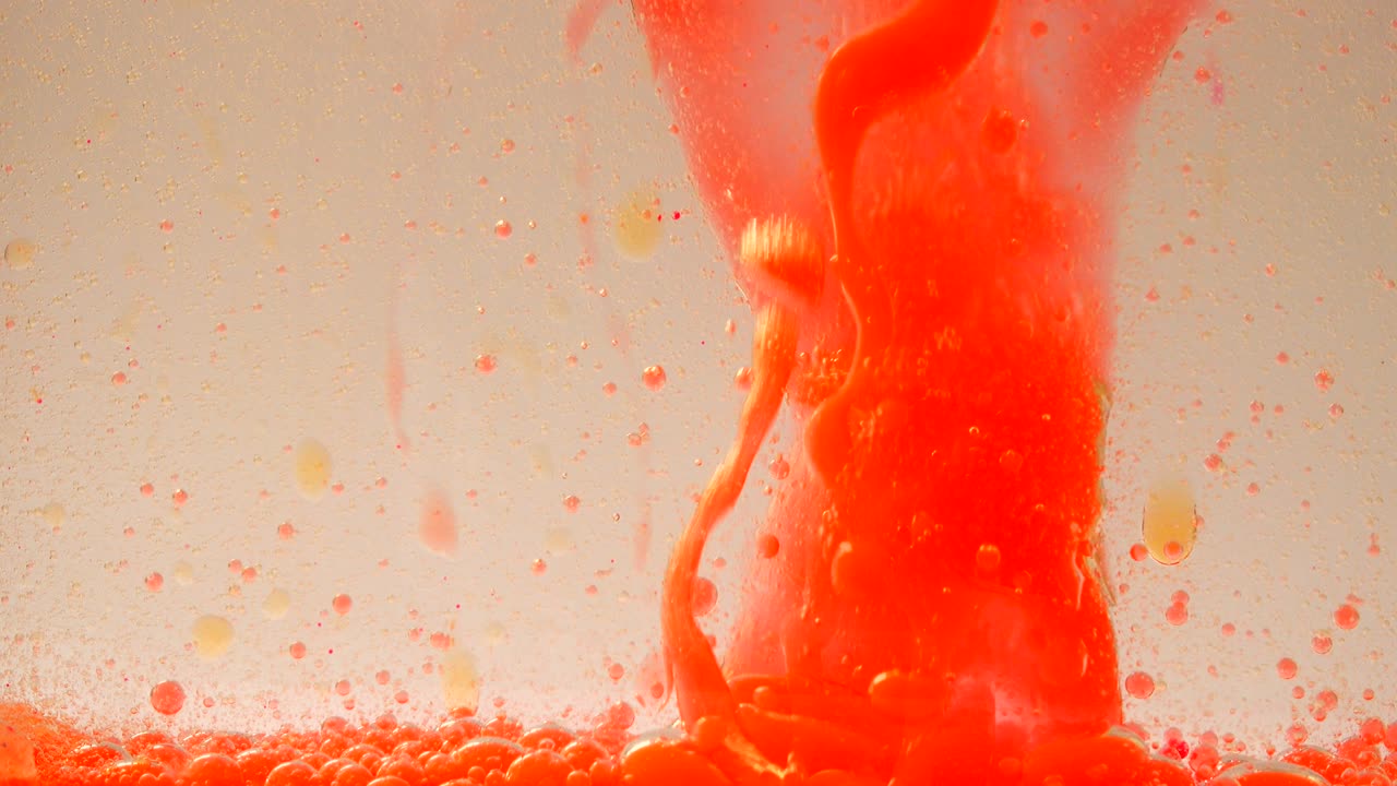 배경 거품에서 거품의 움직임.