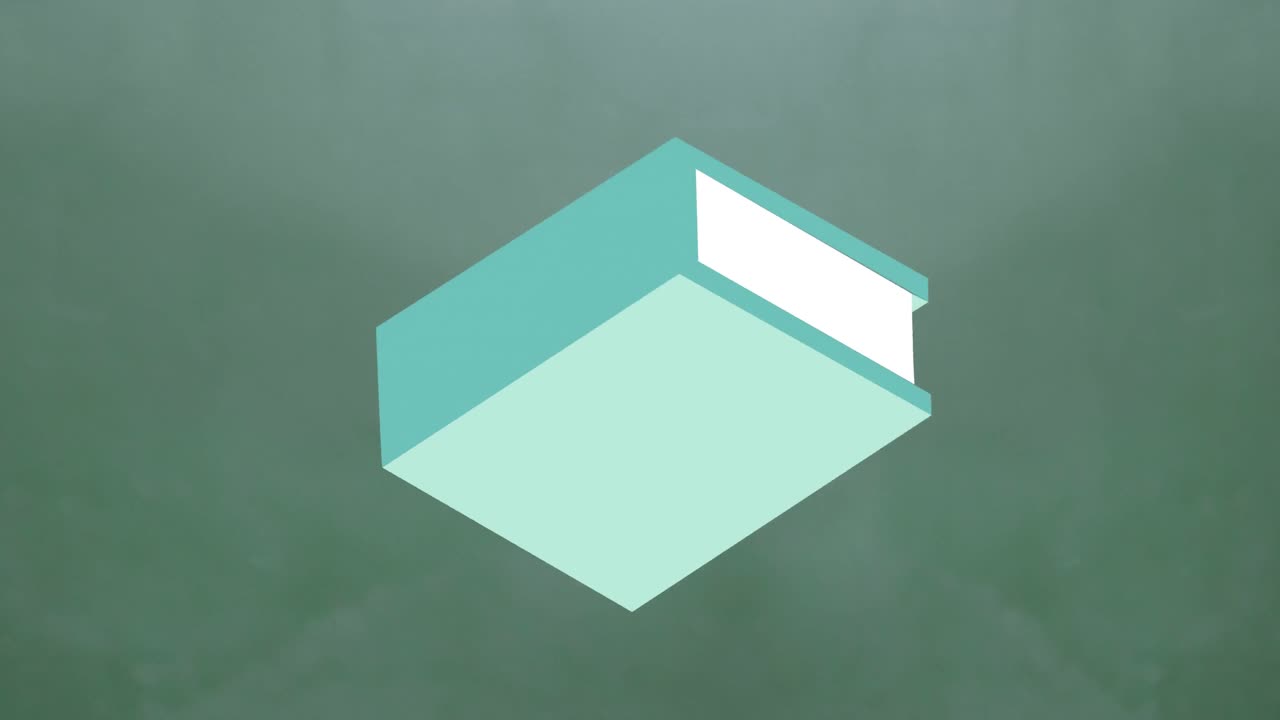 Digital animation of multiple green books icons floating against green background