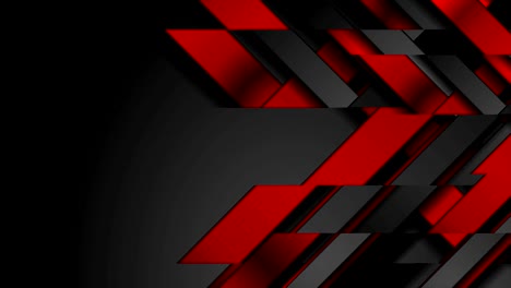 contraste rojo y negro animación de video geométrico