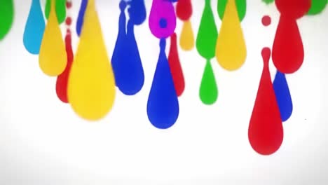 colorful paint drips