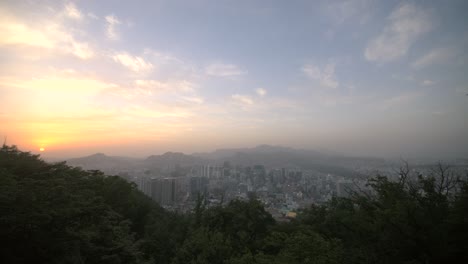 seoul skyline at sunset 15