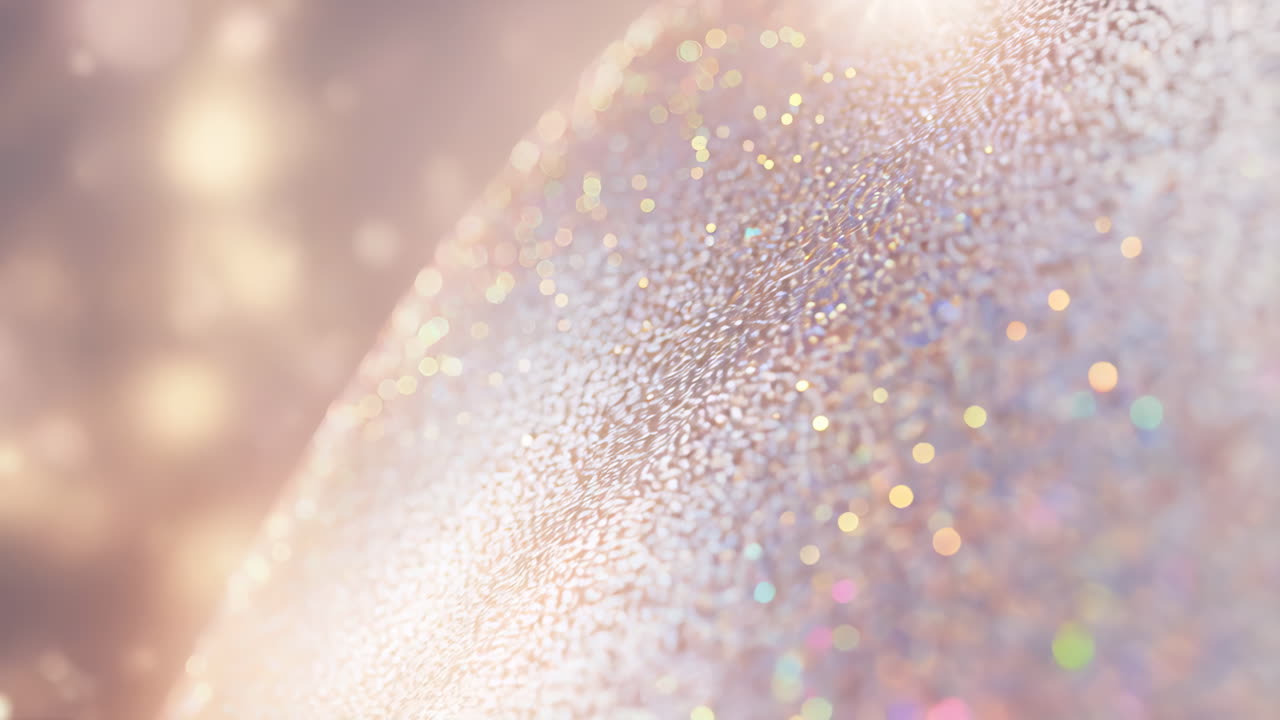 Abstract Shimmering Glitter Background with Bokeh Lights