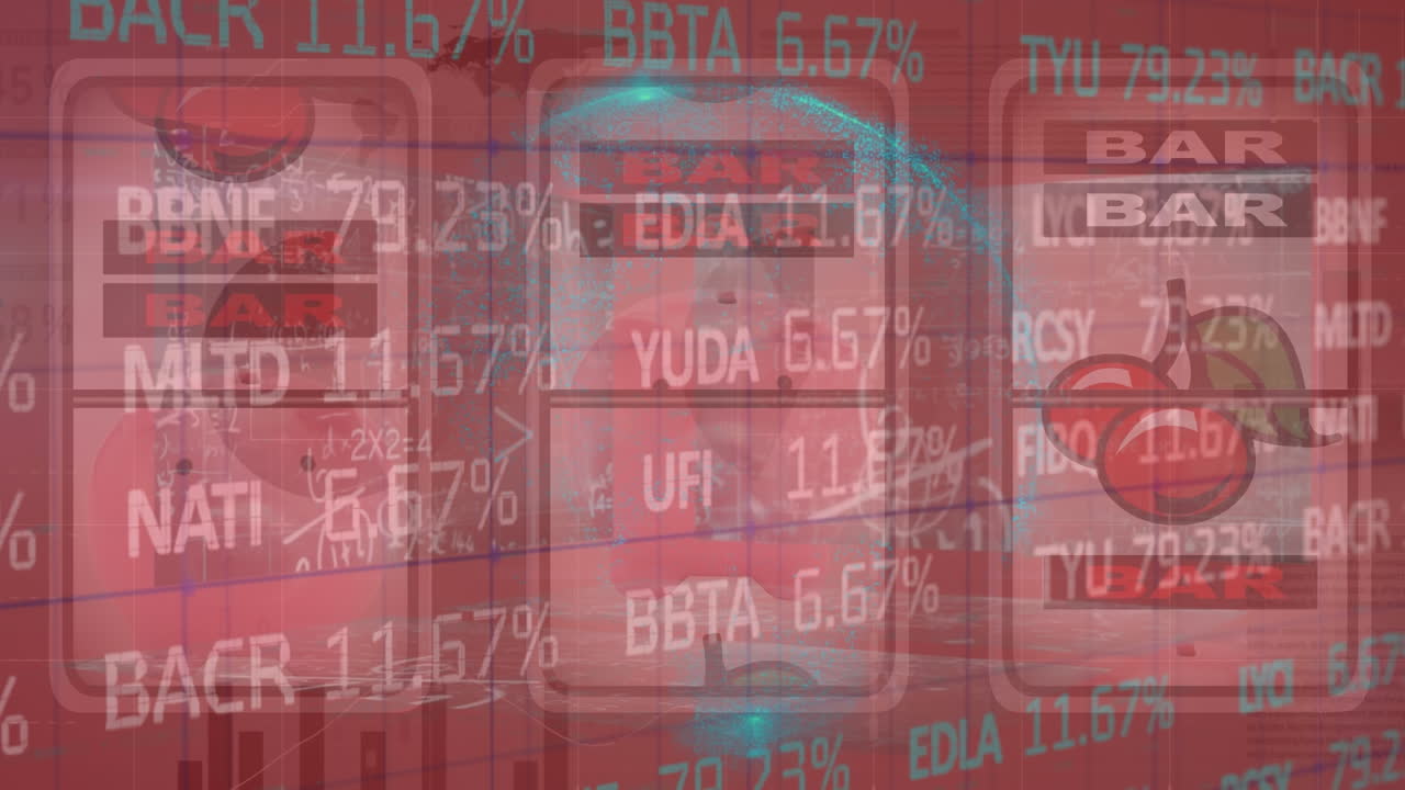 게임기에서 금융 데이터의 애니메이션