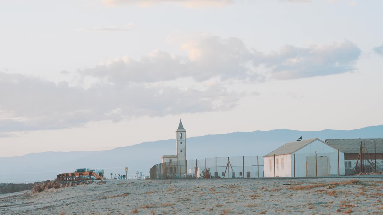 Rural Town Landscape at Sunset/Sunrise