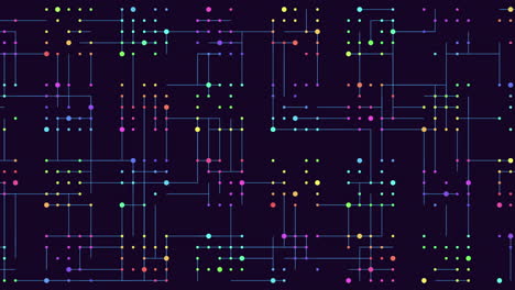 vibrantly colored grid pattern with crossing and parallel lines