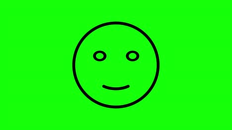 una faccia buffa tira fuori la lingua con un segno del dollaro. animazione di un smiley su una chiave cromata verde. animazione a forma piatta di motion graphics.