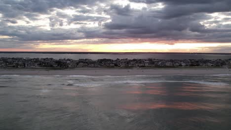 seaside park ocean timelapse from drone