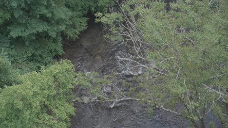 Overhead-shot-of-the-Wissahickon-Creek,-Philadelphia