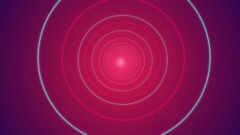 abstract glowing circles tunnel