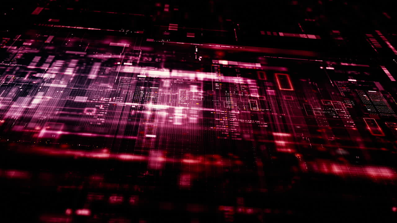 matriz de visualización de pantalla futurista, telemetría de datos digitales de alta tecnología con números encriptados, visualización de fondo dinámico para el formato de visualizacion de pantalla de escritorio de computadora