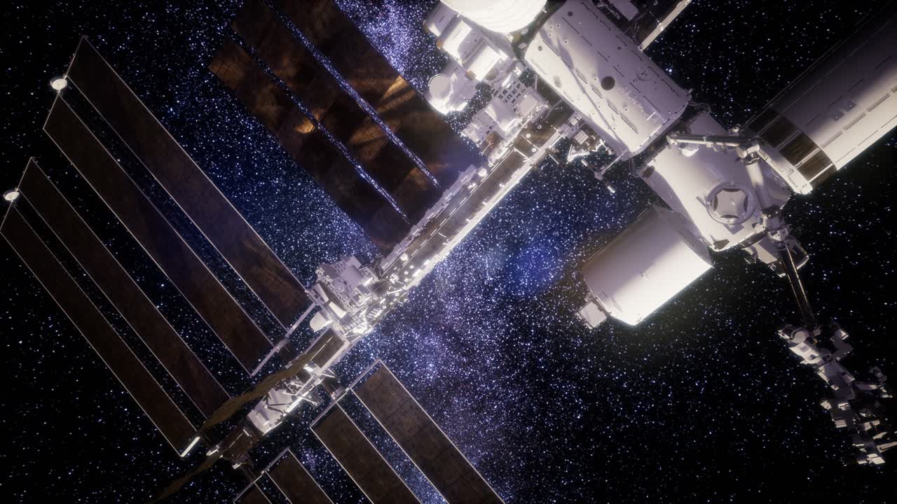 estación espacial internacional en el espacio ultraterrestre