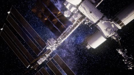 international space station in outer space