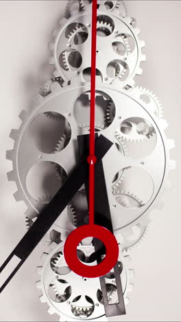 temporizador de reloj analógico en vertical