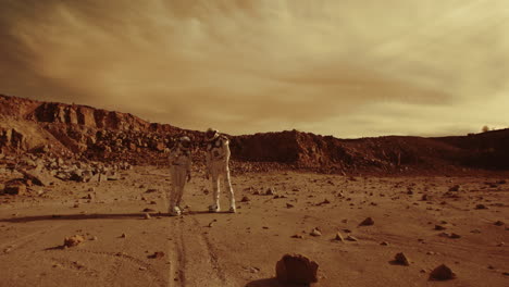 astronauts on mars