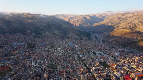 sunrise in huaraz city