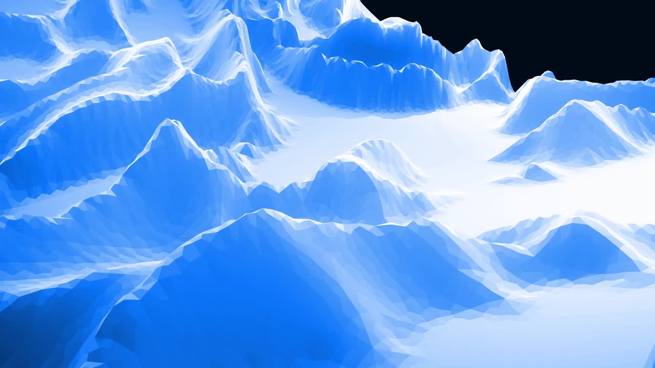 스타일리시 블루 화이트 크리에이티브 추상 저 폴리 배경 4k 추상 파동 패턴 루프로 표면을 이동 부드러운 부드러운 무 애니메이션 간단한 미니멀 기하학 bg