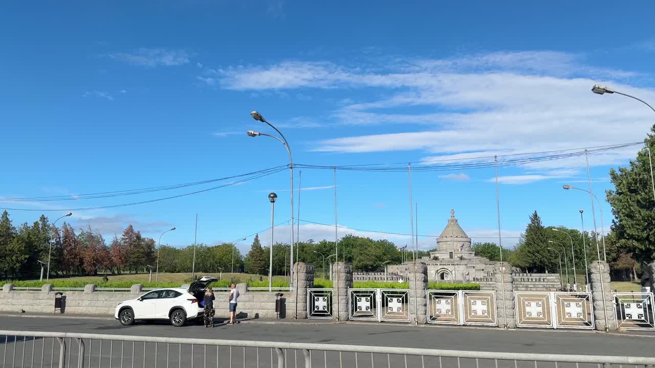The mausoleum from Marasesti historical landmark in Romania First world war