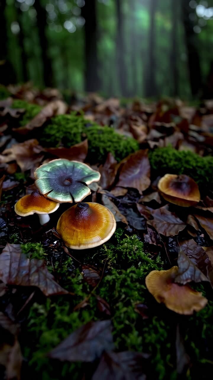 Mushrooms in a Forest