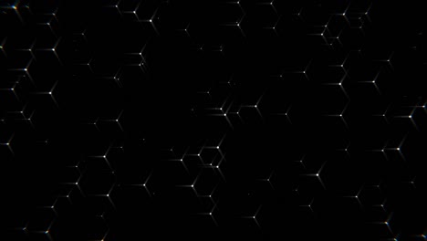 4k video de stock. 2022 texto glitch digital. bucle sin costuras con estrellas cayendo en el fondo