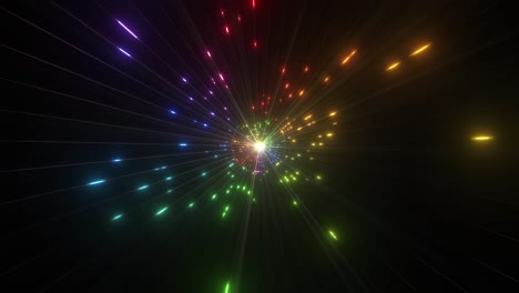 abstract rainbow light explosion