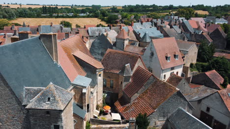 aerial view of a charming french village