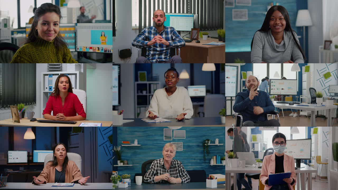 Online Meeting with Diverse Team