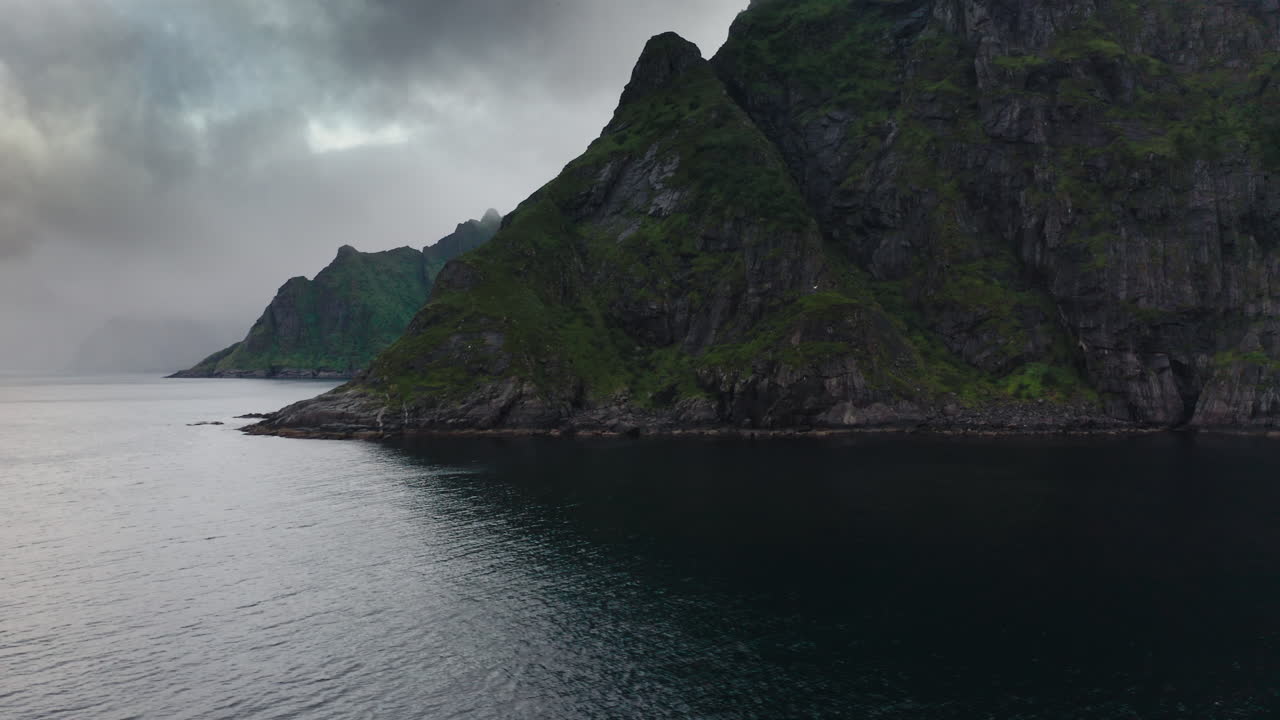 Lofoten Islands aerial landscape