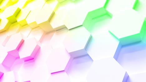 tecnología de movimiento de fondo de patrón hexagonal