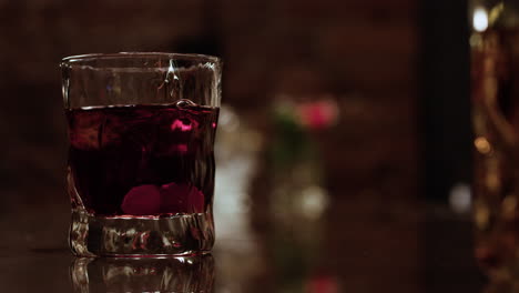 bartender serving a drink