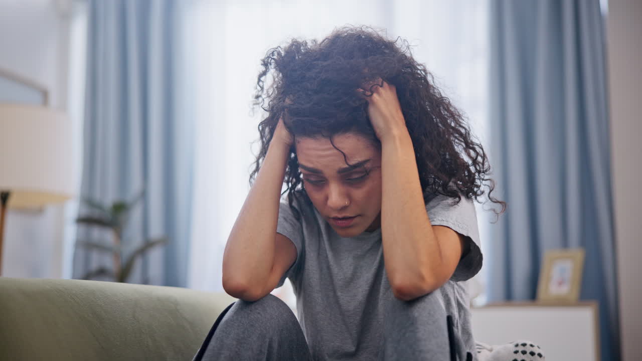 Woman experiencing emotional distress