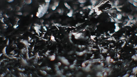 metal fillings macro shot