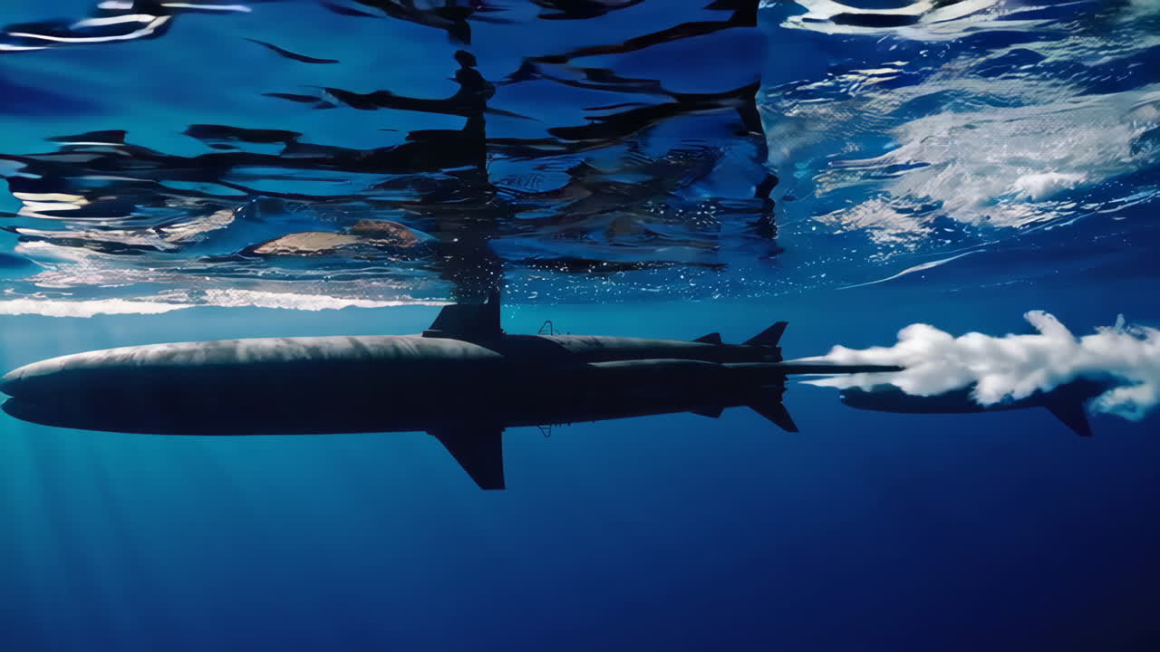 Underwater Submarine with Missiles