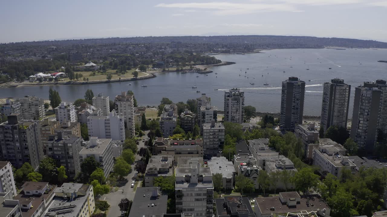 Aerial View of Vancouver Cityscape