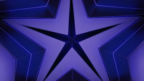 abstract 3d blue star pattern