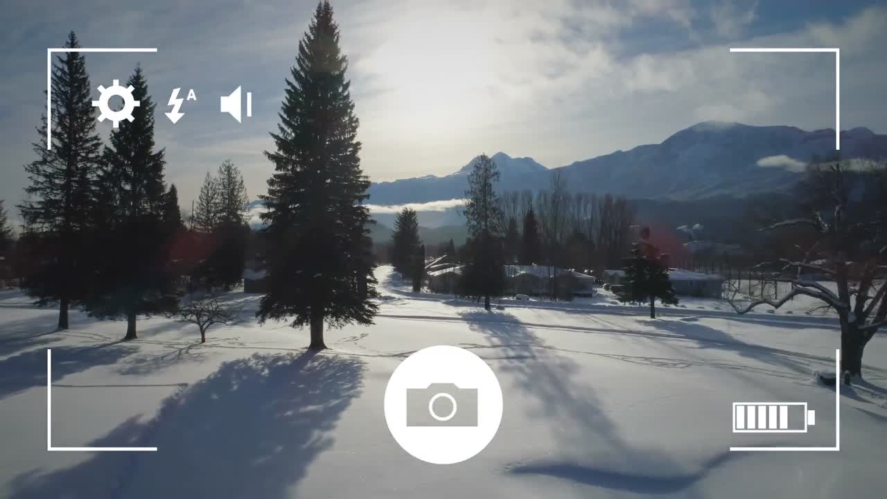 디지털 카메라 로 시골 의 사진 을 찍는 것