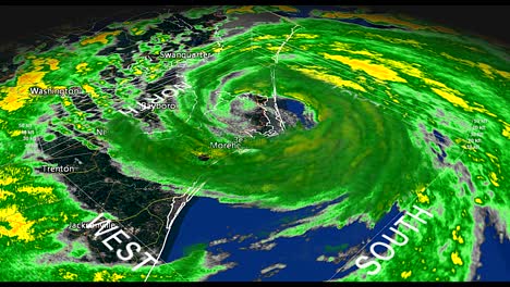 hurricane arthur 2014 landfall 3d scan