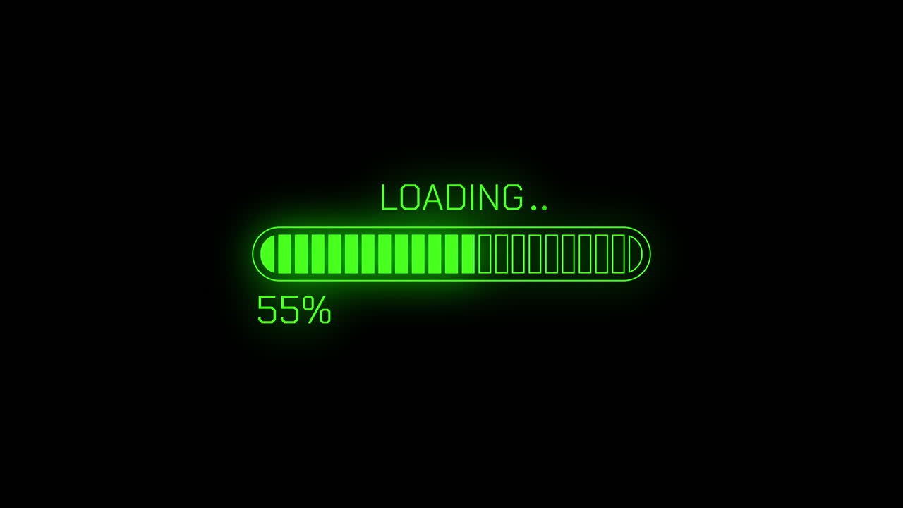 Digital Green Loading Progress Bar Animation