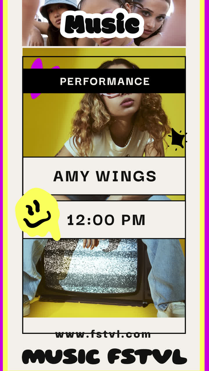 Music Festival Performance Flyer featuring Amy Wings