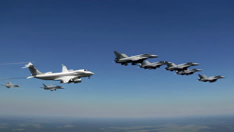 military aircraft formation