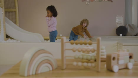 kids playing in the ball pit