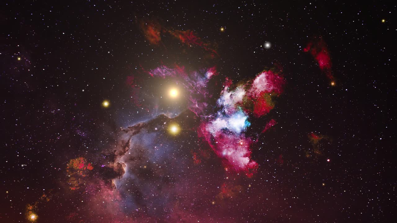 el fondo de la belleza de la nebulosa y las estrellas en el gran universo