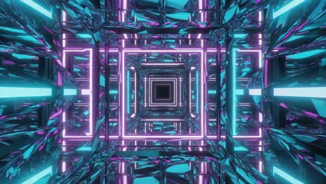 neon tunnel abstract