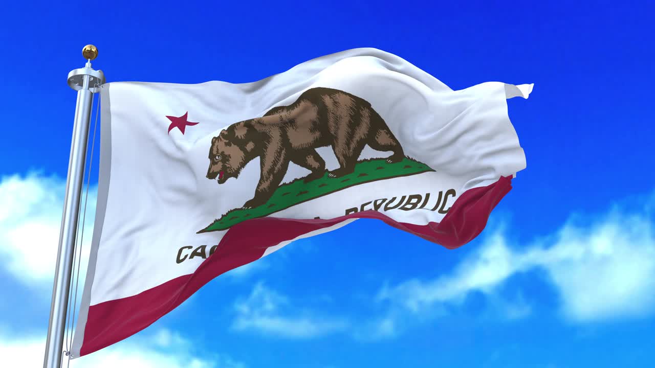 la bandera del estado de la república de california.
