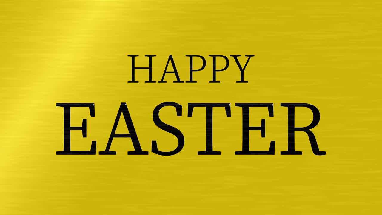Happy Easter event text animation motion graphics
