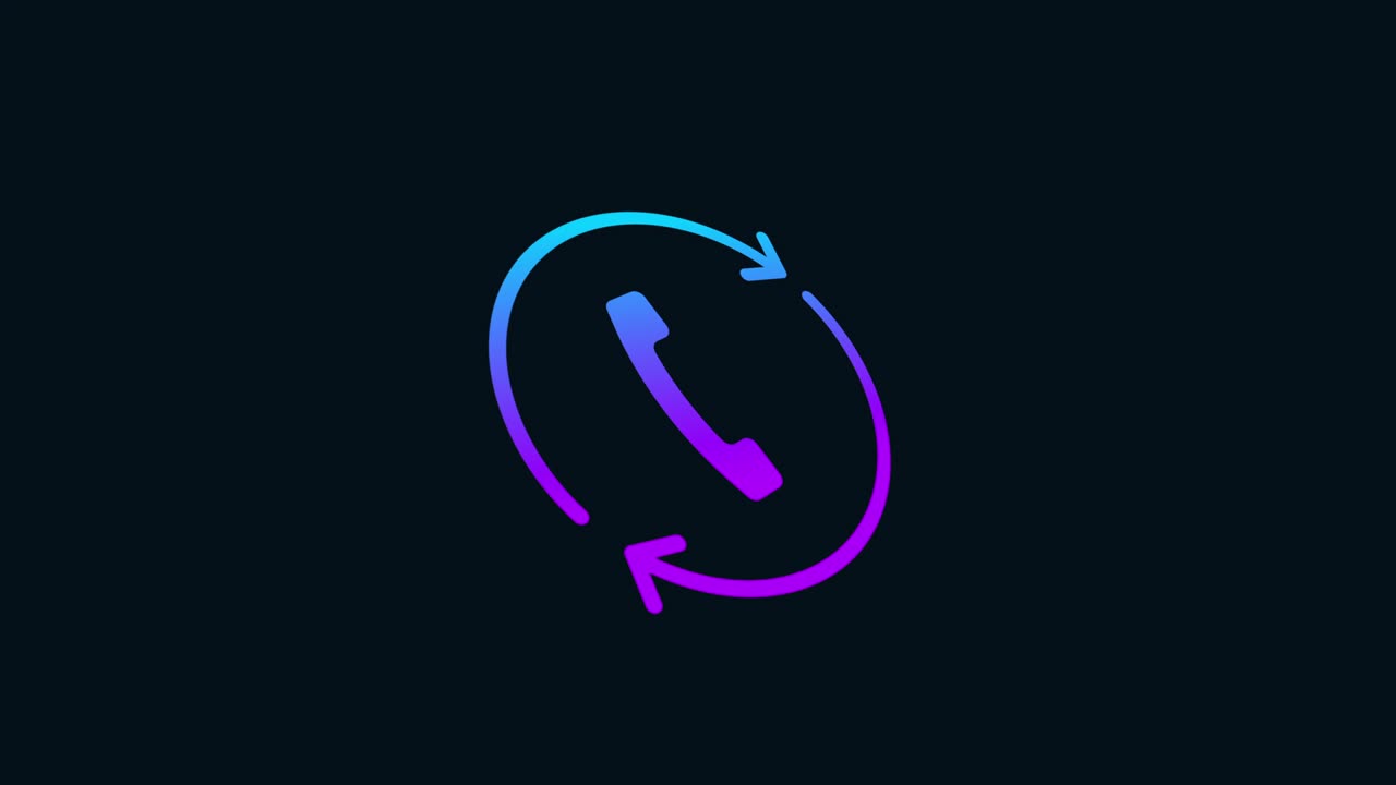 teléfono y actualizar la animación del icono. color del gradiente