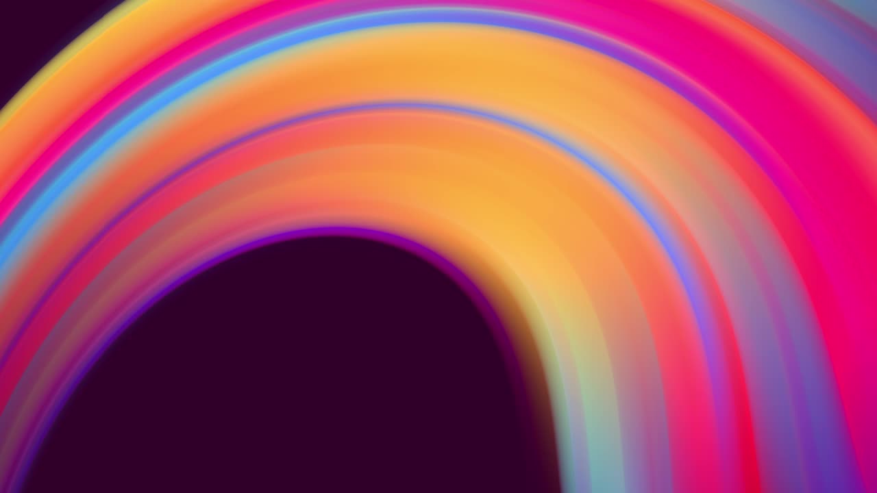 el gradiente de los colores del arco iris se desplaza cíclicamente en bucle. es un hermoso fondo abstracto de 4k con animación de bucle sin fisuras para presentaciones de vacaciones o cosas de moda en estilo de diseño en movimiento.