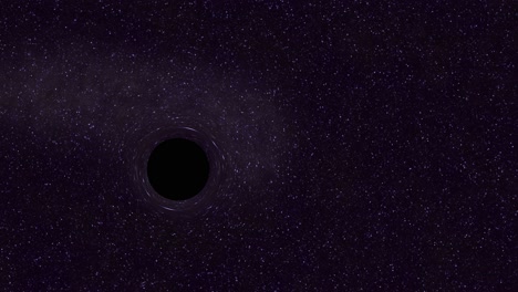 un agujero negro súper masivo que pasa en un espacio vacío que dobla el tiempo y el espacio-2