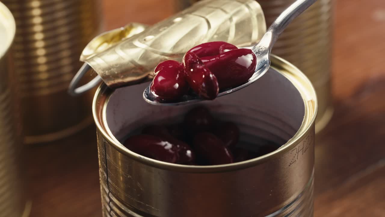 Opening a can of red beans