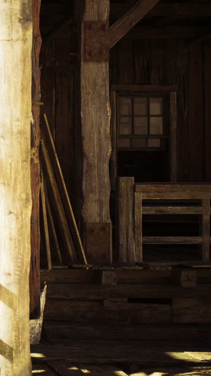 Wooden shelter reveals rustic charm in the heart of a bygone era