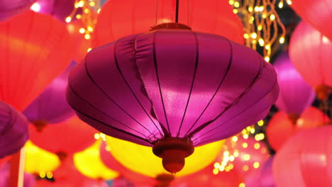 linternas chinas coloridas para celebrar el festival de la primavera china o el año nuevo chino